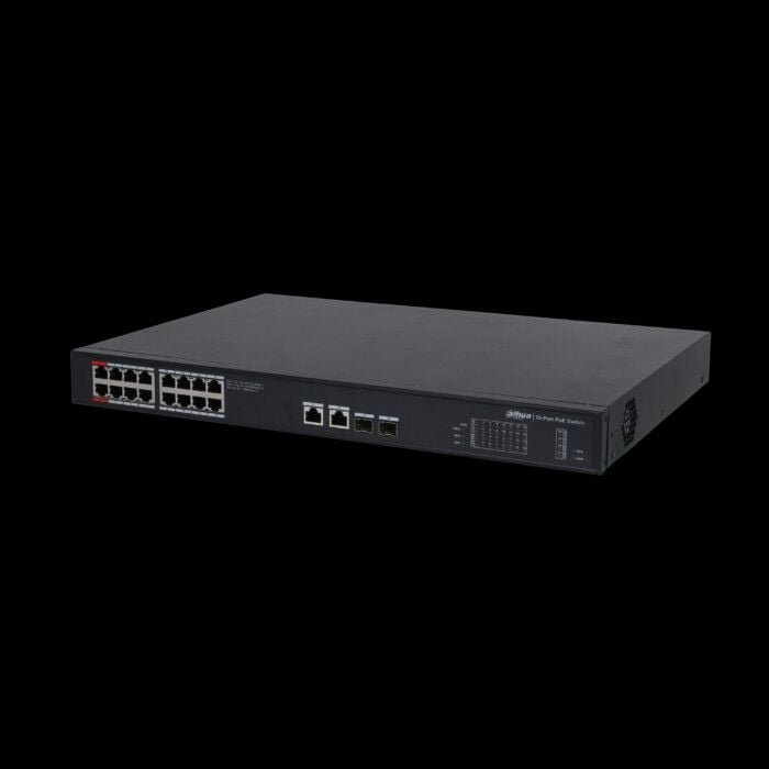 Dahua PFS3220-16GT-240 16 Port 10/100/1000 Mbps 240W Poe +2SFP Switch