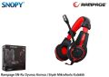 Snopy Rampage SN-R1 Oyuncu Kırmızı/Siyah Mikrofonlu Kulaklık