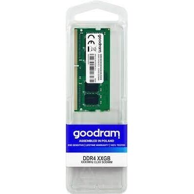 32GB GOODRAM DDR4 3200MHZ CL22 NOTEBOOK RAM GR3200S464L22-32G