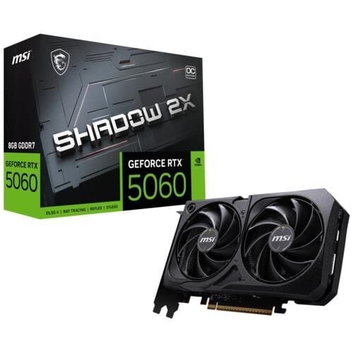 MSI VGA Geforce RTX 5060 8G Shadow 2X OC 8GB GDRR7 DX12 128B 3XDP/1XHDMI