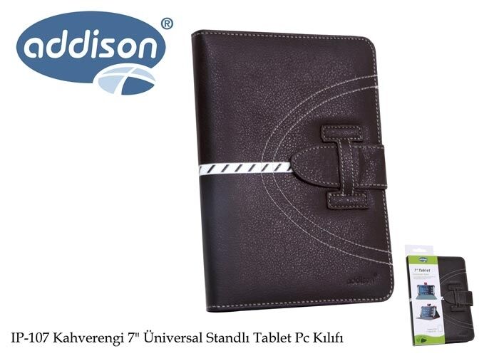 ADDISON IP-107 7'' Kahverengi Tablet Kılıfı