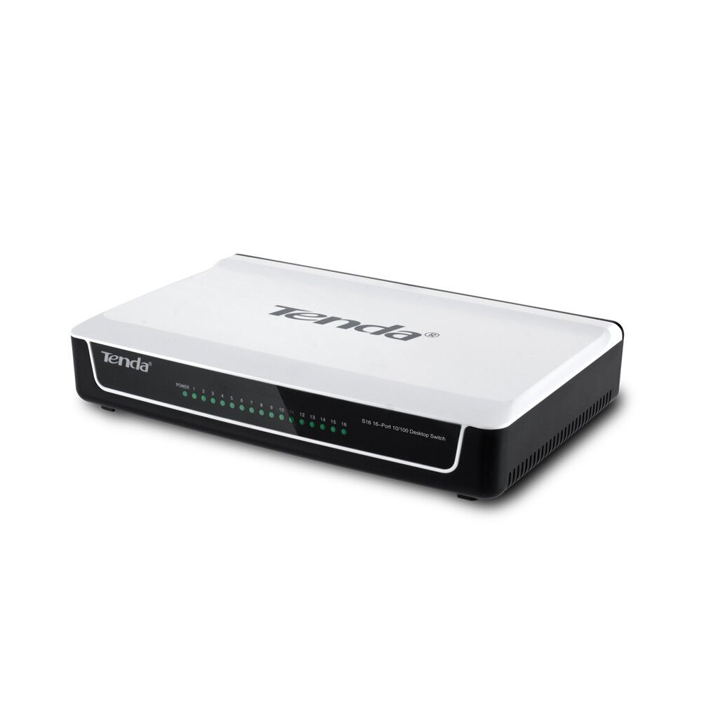 Tenda S16 16 Port 10/100 Mbps Switch Plastik Kasa