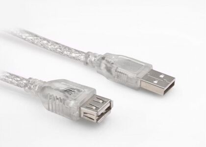 S-link SL-AF2003 Usb2.0 3M Şeffaf Usb Uzatma Kablo