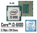 İNTEL Skylake Core i3-6100 3.7GHz 3MB LGA 1151P CPU Tray