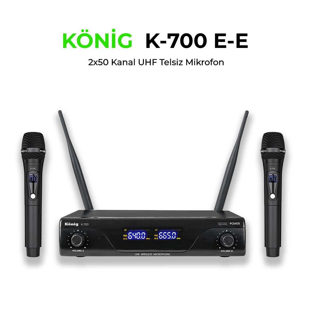 König K-700 UHF 2x50 Kanal 2 EL Mikrofon