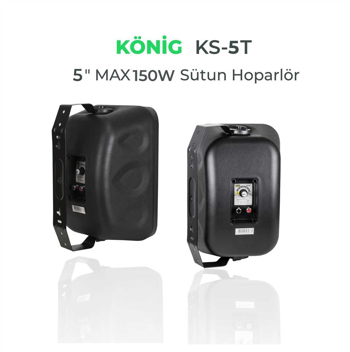 König KS-5T 5'' 150W Siyah Hoparlör