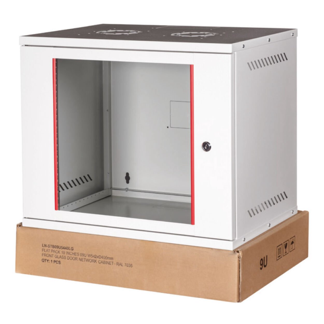 Lande 9U 540X400 Duvar Tipi Beyaz Demonte Kabinet