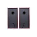 Lecoo DS105 Kablolu USB+3.5mm Jack Girişli 6W Stereo Masaüstü Ahşap Hoparlör