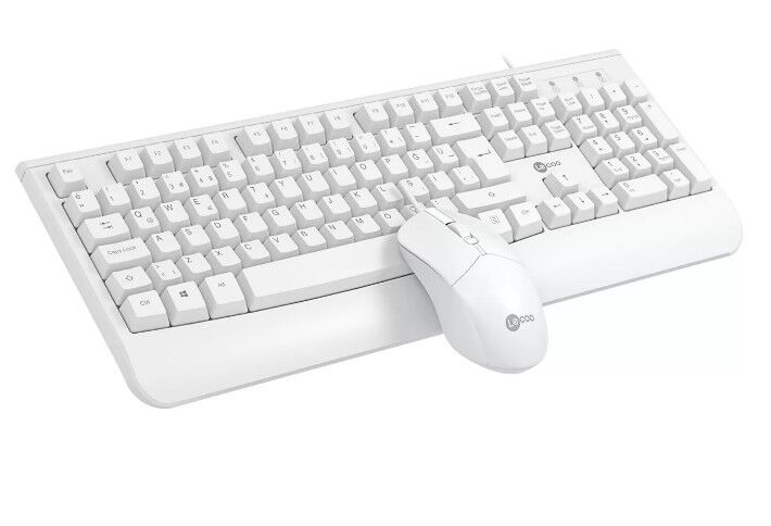 Lenovo Lecoo CM105 Q Türkçe USB Beyaz Klavye + Mouse Seti