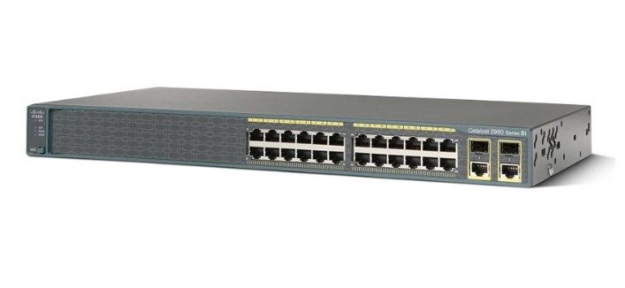 Cisco 2960 WS-C2960-24PC-L 24 Port PoE Switch