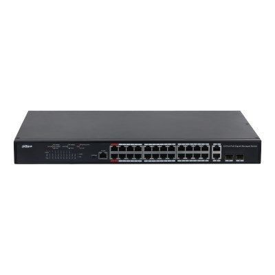Dahua CS4228-24GT-375 28 Port 10/100/1000 24xPOE 375W +2SFP Yönetilebilir Switch
