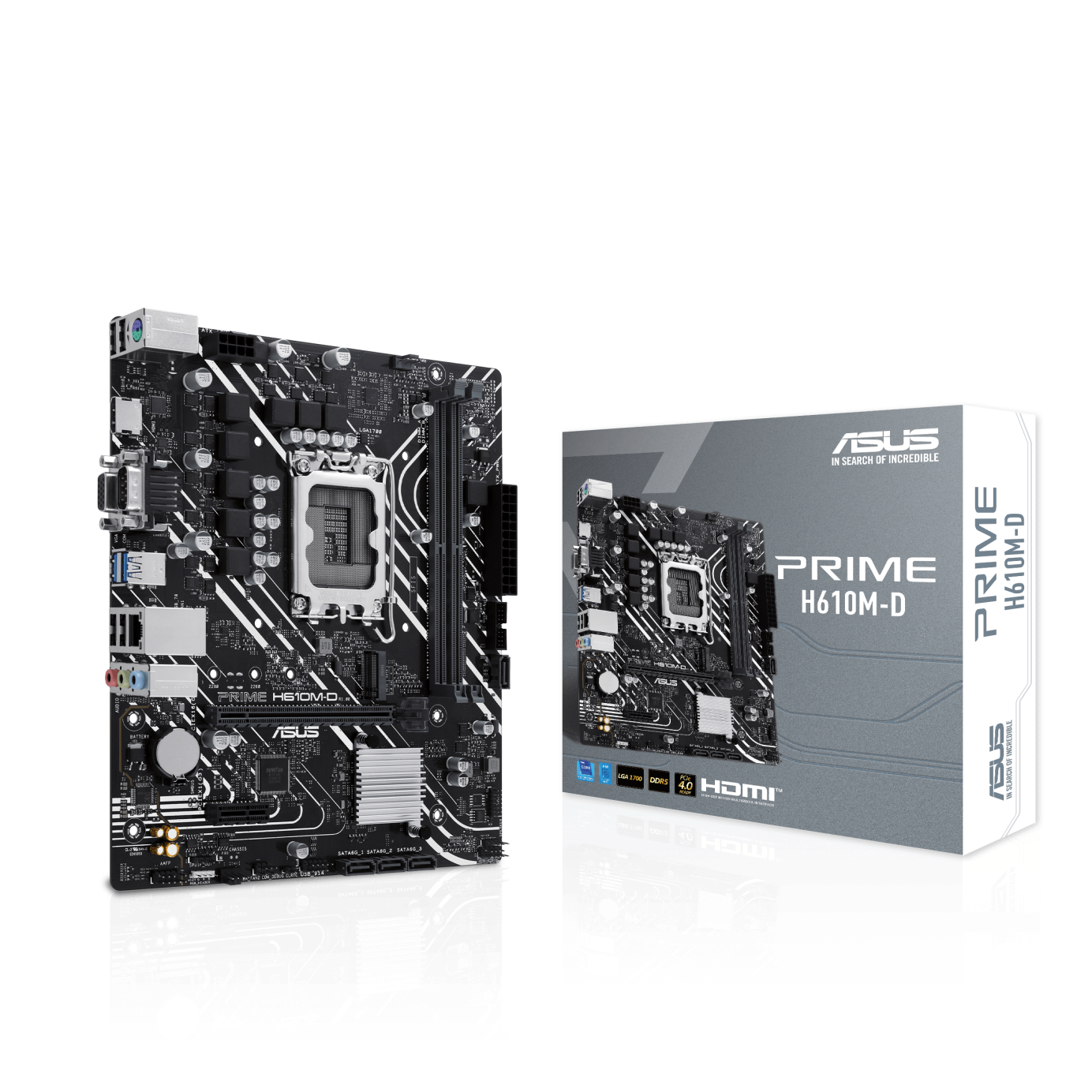 Asus Prime H610M-D 1700P DDR5 SES GLAN HDMI/VGA SATA3 USB3.2 mATX
