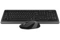A4 Tech FG1010 2.4G Gri Q Fn-Mm Klv+Optik Mouse Set