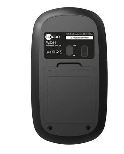 Lenovo Lecoo WS214 Kablosuz 1200DPI 3 Tuşlu Optik Mouse Siyah