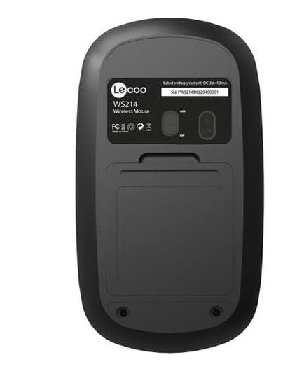 Lenovo Lecoo WS214 Kablosuz 1200DPI 3 Tuşlu Optik Mouse Siyah