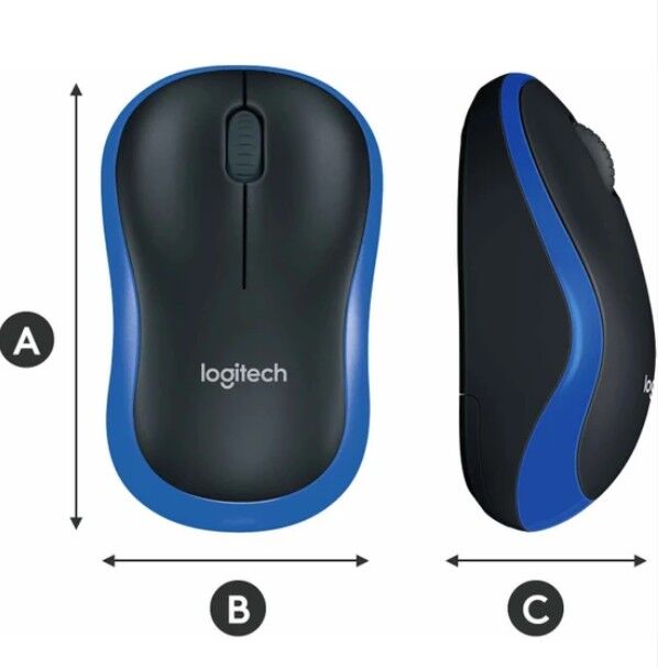 Logitech M185 (910-002236) Mavi Kablosuz Mouse