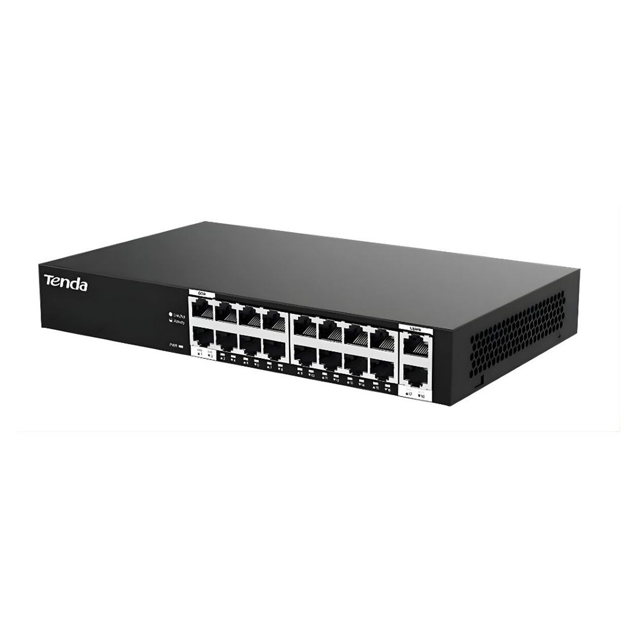 Tenda S218GPC-BH 16FE 10/100 PoE+ Port (167W), 2x GE 10/100/1000 Uplink Switch