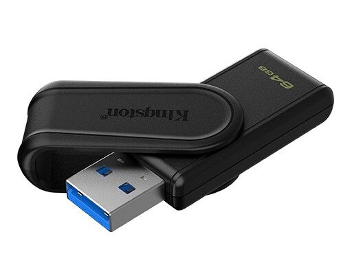 64GB Kingston (DTXS/64GB) USB3.2 Data Traveler EXODIA S Sıyah/Sıyah