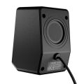 Mikado MD-178 2.0 3W*2 Siyah RGB Aydınlatmalı USB+3.5mm USB 5V Speaker Hoparlör