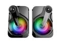 Mikado MD-BT28 5W+3W×2 BT,TF Card,USB, FM Radyo Siyah Led Işıklı Speaker