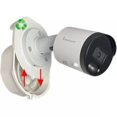 Altebox AB-7005EB Yuvarlak/Kayar Kapaklı Kamera Buatı (Beyaz)