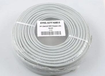 Eyfel EF-C450 4+1 2x0.22 Folyolu Lüks 250M CCTV Kablo