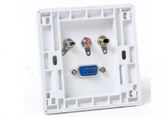 S-link SL-PRZ16 VGA + AV Duvar Soketi Priz