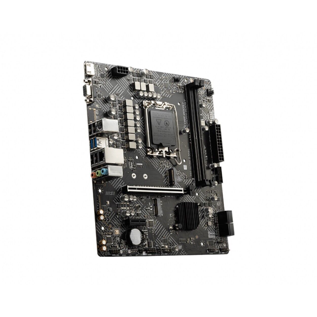 Msı Pro H610M-E Soket 1700 DDR4 3200(OC) HDMI VGA M.2 USB3.2 1x 1G LAN mATX