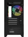 GameBooster GB-M6001B 600w 4x12cm Rainbow Fanlı USB 3.0 Seaview MidT mATX Gaming