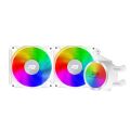 PowerBoost NOBLE 240W Rainbow Fanlı 240mm (LGA1700/AM4/AM5) Sıvı Soğutma Beyaz