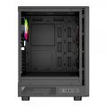 PowerBoost PB-A600B 600W 80+ ATX USB 3.0 Rainbow Fanlı Mesh Gaming Siyah Kasa