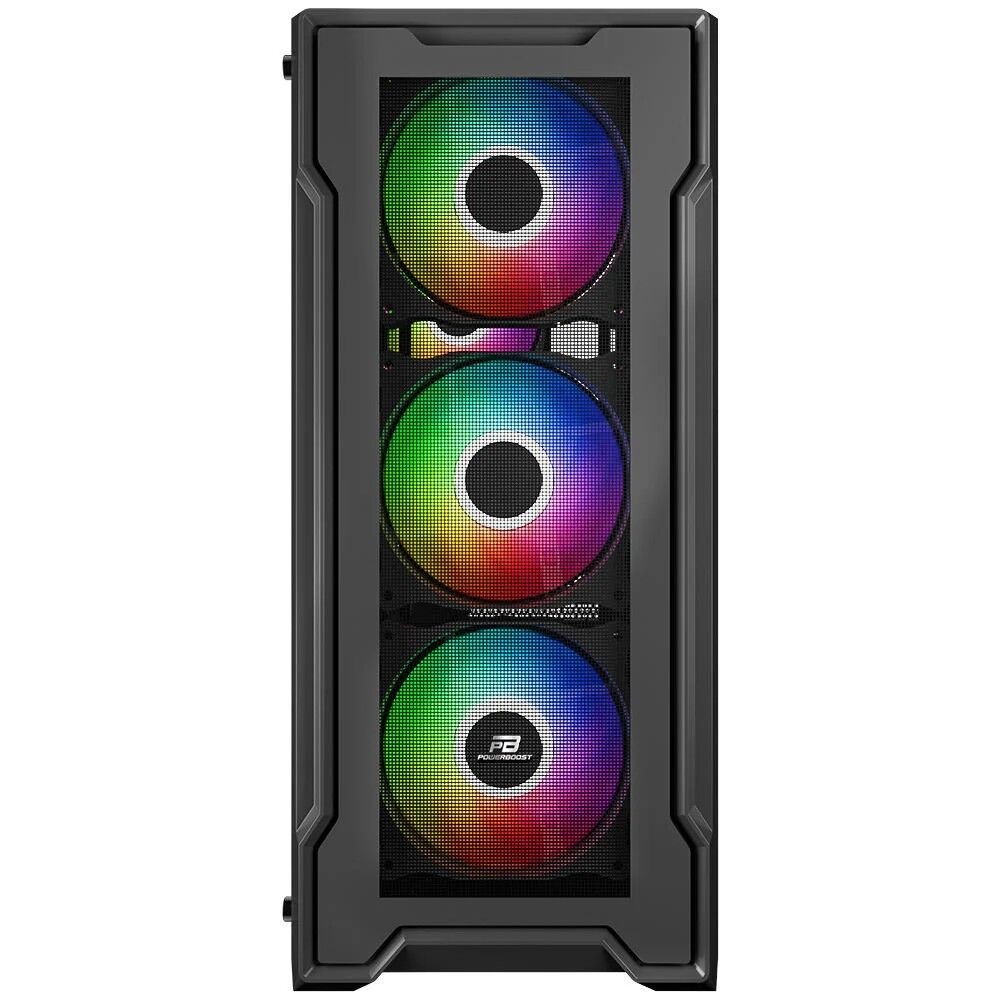 PowerBoost PB-PS6849B 650w 80+ Bronze USB3.0 Mesh4*12cm R.Bow ATX Gam Siyah Kasa