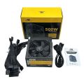 PowerBoost PB500AR 500W APFC 2*PCI-E 6+2 Pin 12cm Siyah Fanlı ATX Power Supply
