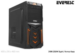 Everest 319R 250W Siyah/Kırmızı Kasa