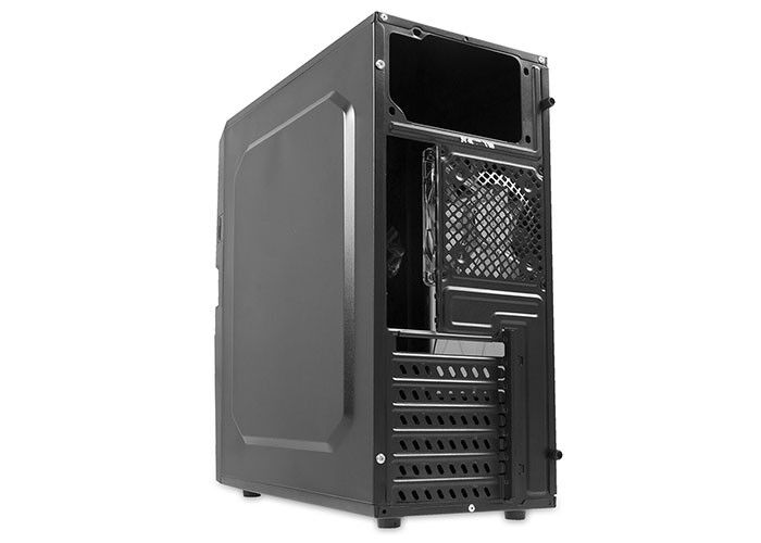 Everest 329B Siyah/Mavi 12 cm Fanlı Pencereli Kasa (Psu Yok)