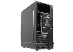 Everest 329B Siyah/Mavi 12 cm Fanlı Pencereli Kasa (Psu Yok)