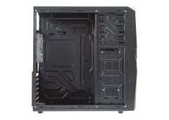 Everest 329R Siyah/Kırmızı 12 cm Fanlı Pencereli Kasa (Psu Yok)