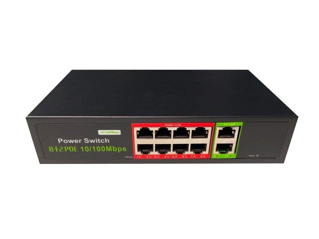 Tiwox TP-8002-POE96W 8 Port 10/100 +2 Port 10/100 RJ45 Uplink POE Switch