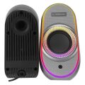 Rampage RMS-X3 2.0 6W Bluetooth Siyah Multimedia RGB USB Speaker