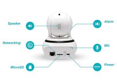 Everest DF-805W 2.0 MP HD Lens 3.6mm IP Smart Wifi Network TF Card Yoosee