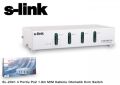 S-link SL-2041 4 Portlu Ps2 1.8m M/M Kablolu Otomatik Kvm Switch