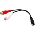 S-link SL-358 15cm 3.5 F to 2 RCA F Stereo kablosu