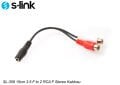 S-link SL-358 15cm 3.5 F to 2 RCA F Stereo kablosu