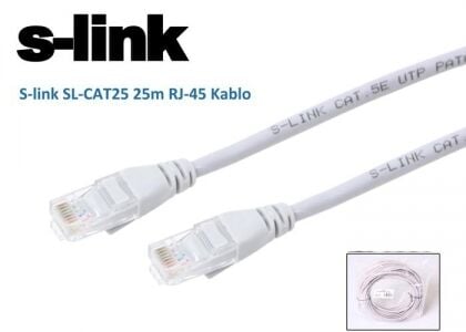 S-link SL-CAT25 RJ-45 25M Patch Kablo