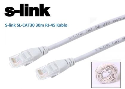 S-link SL-CAT30 30M Cat5 Patch Kablo