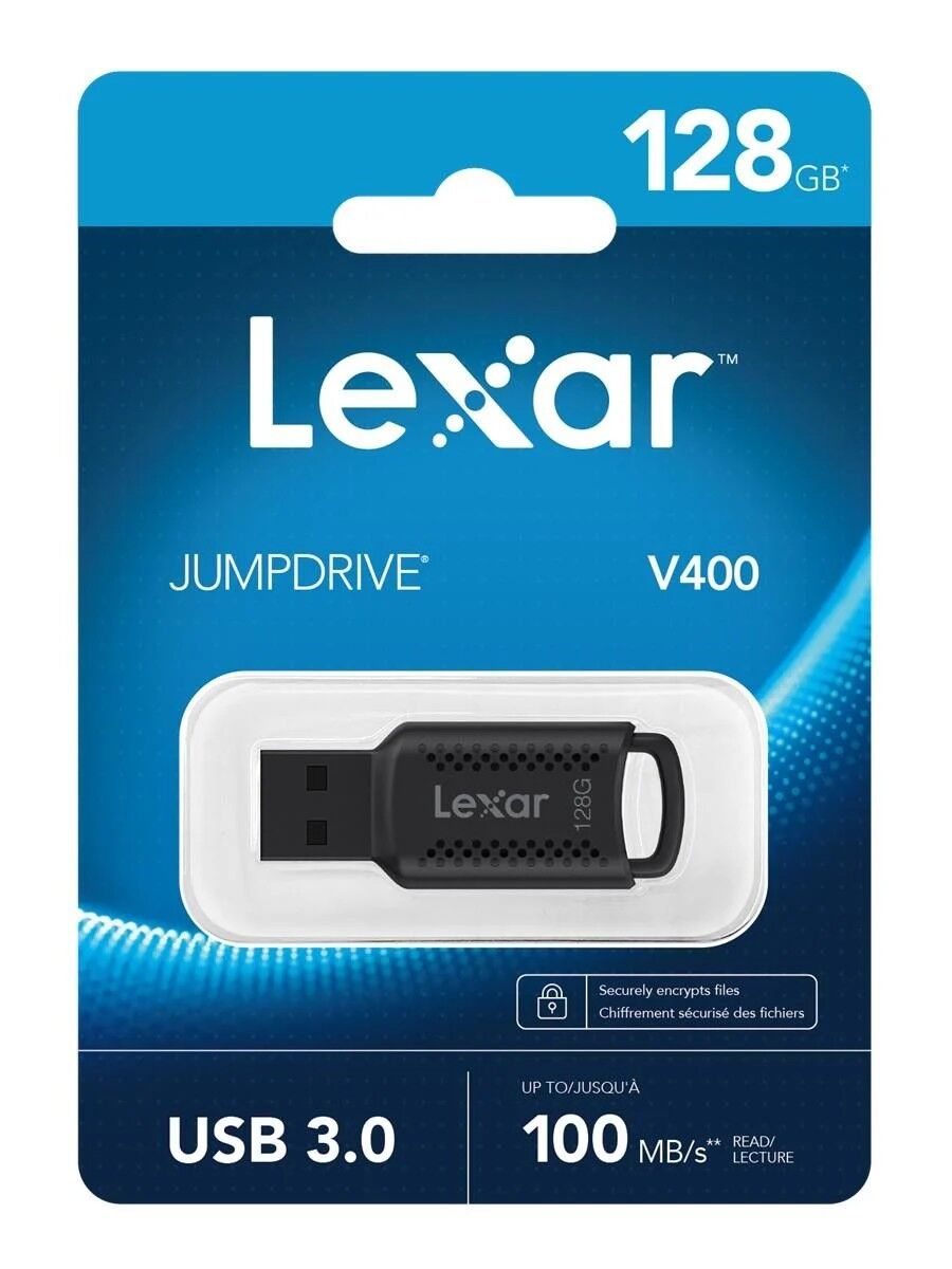 128GB Lexar LJDV400128G JumpDrive 3.0 V400 100MB/s USB Flash Bellek