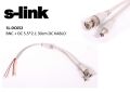 S-link SL-DC562 BNC + DC 5.5*2.1 0,30 CM DC Kablo