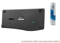 Everest KM-6017 Siyah Usb Kablosuz Q Multimedia Klavye + Mouse Set