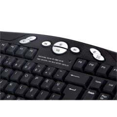 Everest KM-6630 Siyah Kablosuz Q Multimedia Klavye + Mouse Set