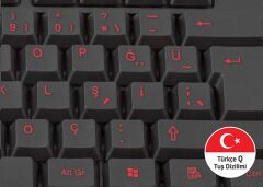 Everest KM-6825 Siyah Usb Kırmızı Tuşlu Türkçe Multimedia Klavye + Mouse Set